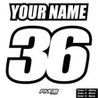 Load image into Gallery viewer, Jersey Print Back Style 1