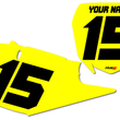 Load image into Gallery viewer, Yamaha 'Solid' Number Plate Backgrounds
