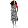 Load image into Gallery viewer, All-over print long sleeve midi dress