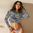 Load image into Gallery viewer, Recycled long-sleeve crop top