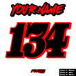 Load image into Gallery viewer, Jersey Print Back Style 3