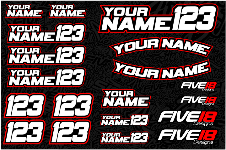 518 Sticker Five18 Designs
