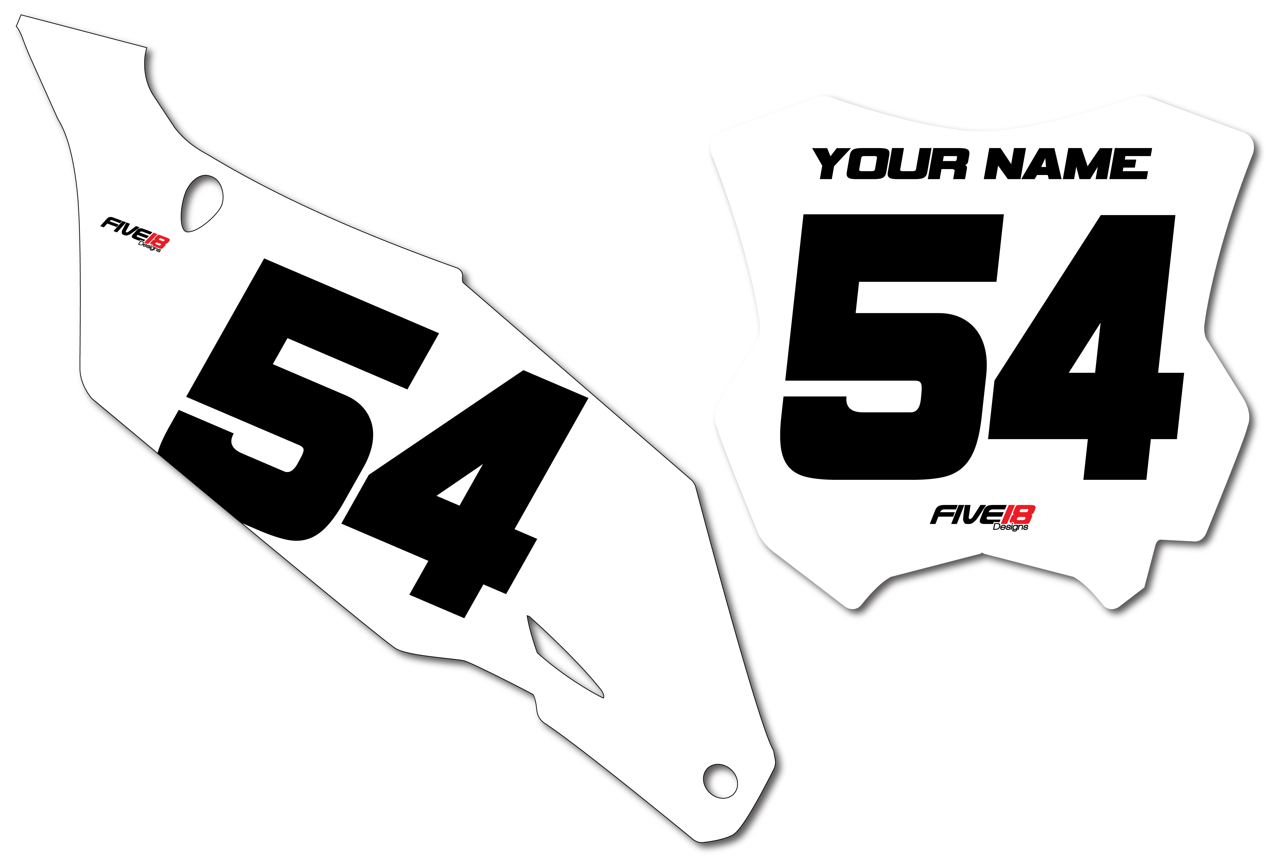 Kawasaki 'Solid' Number Plate Backgrounds – Five18 Designs